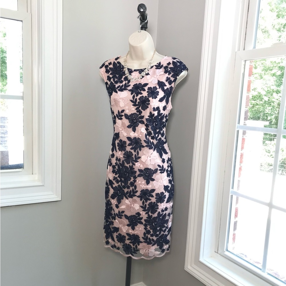 Donna Ricco Sleeveless Floral Cocktail Dress - Women’s 4 MINT!